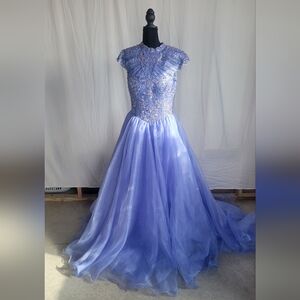 Elegant Perwinkle Prom Dress